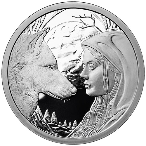 5 oz Proof Lisa Parker Collection Moonstruck Silver Round (New w/ COA)