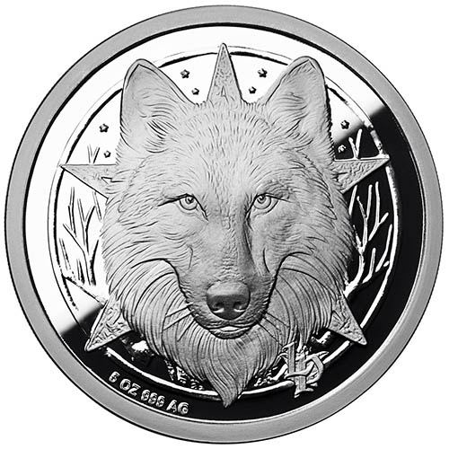 5 oz Proof Lisa Parker Collection Moonstruck Silver Round (New w/ COA)