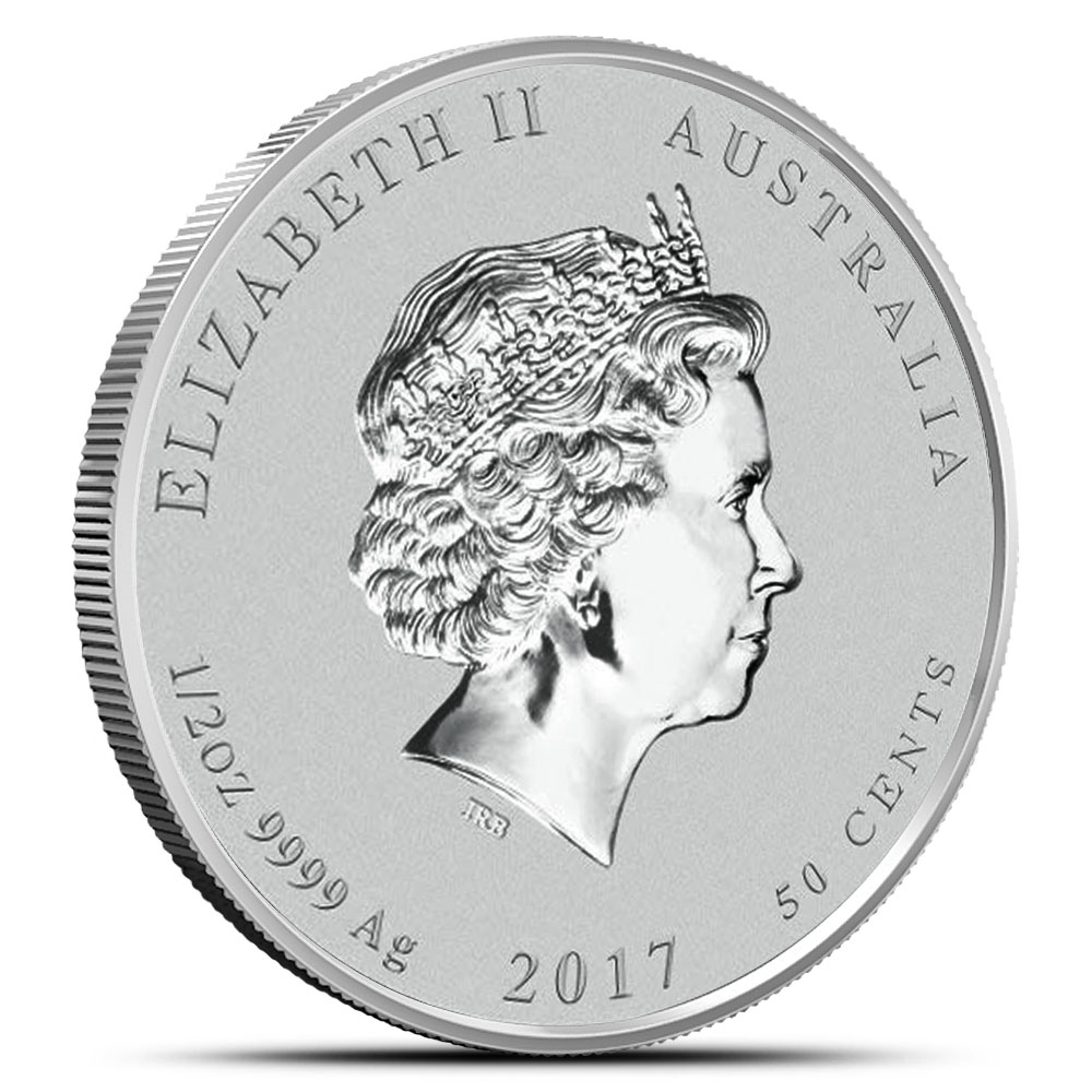 2017 1/2 oz Australian Silver Lunar Rooster Coin