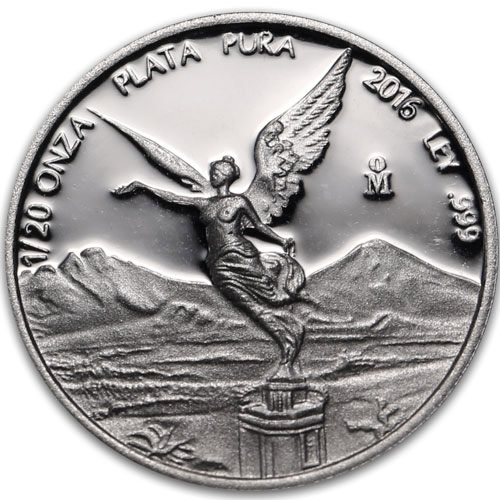 2016 1/20 oz Proof Mexican Silver Libertad Coin (In Capsule)