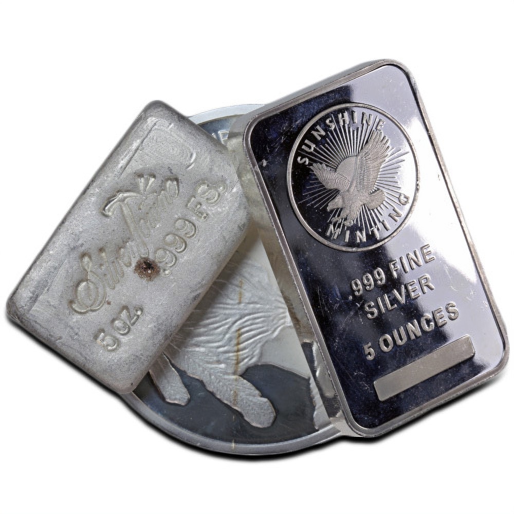 Miscellaneous 5 oz Silver (Damaged)