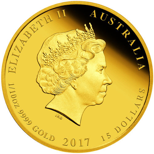 2017 1/10 oz Proof Australian Lunar Rooster Gold Coin (Box + CoA)