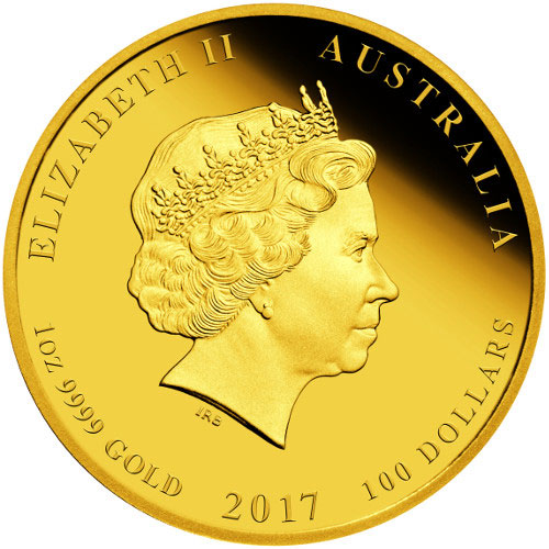 2017 Proof Australian Lunar Rooster Gold 3-Coin Set