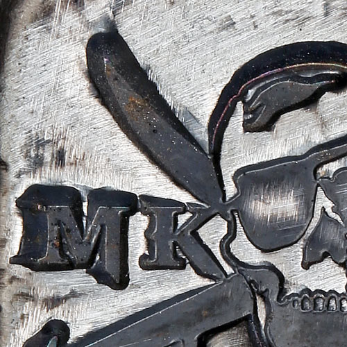 1 oz MK Barz Hand Poured Pirate Silver Square (Style #1, New)