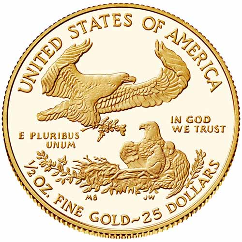 2019-W 1/2 oz Proof American Gold Eagle Coin (Box + CoA)