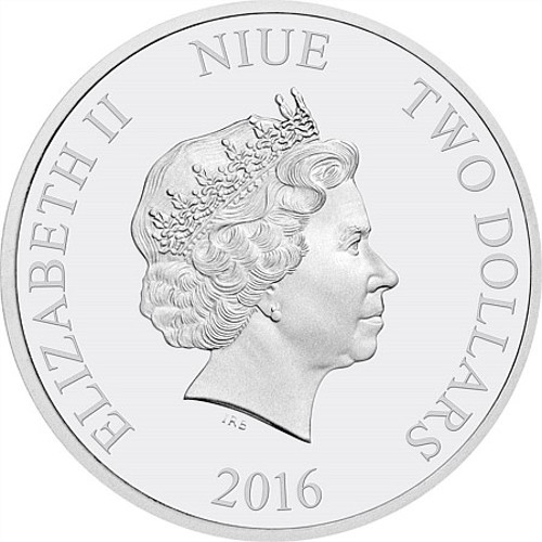 2016 1 oz Niue Silver Disney Frozen Sisters Proof Coin (Box + CoA)