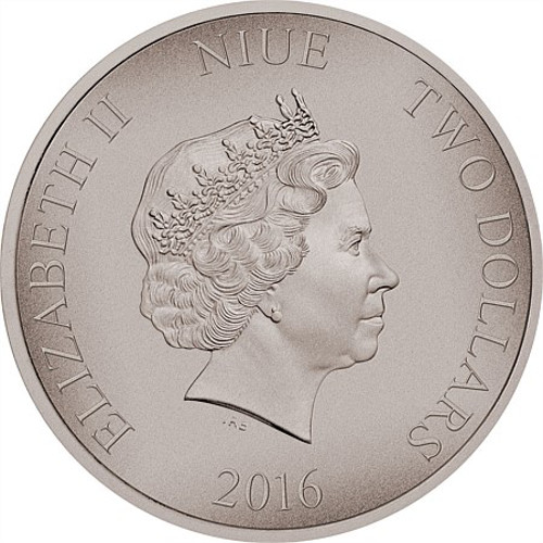 2016 1 oz Niue Silver Warriors of History Spartan Proof Coin (Box + CoA)
