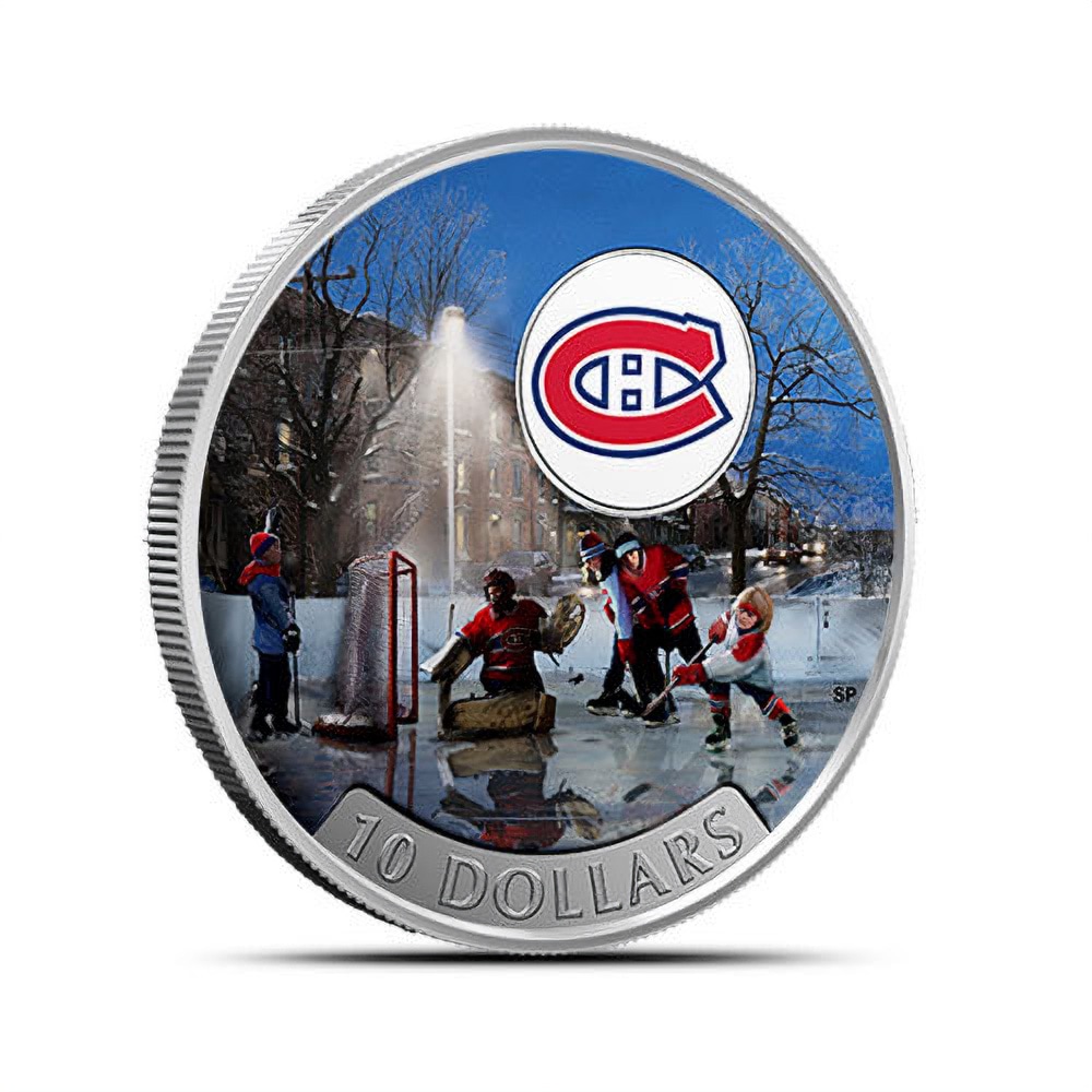 2017 1/2 oz Proof Canadian Silver Passion to Play: Montreal Canadiens Coin (Box)