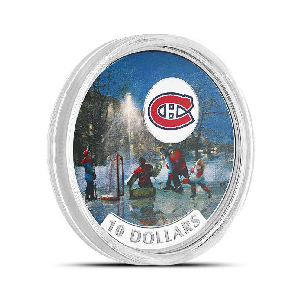 2017 1/2 oz Proof Canadian Silver Passion to Play: Montreal Canadiens Coin (Box)