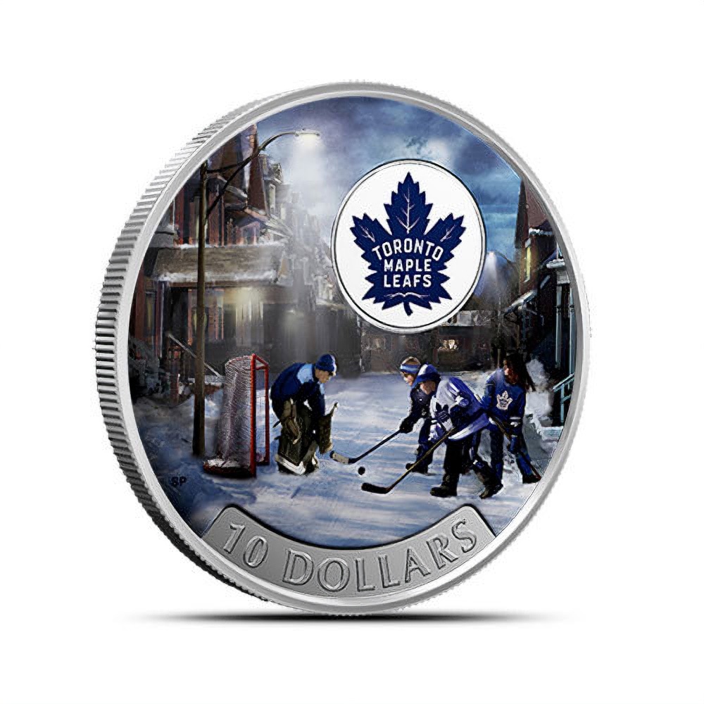 2017 1/2 oz Proof Canadian Silver Passion to Play: Toronto Maple Leafs Coin (Box)