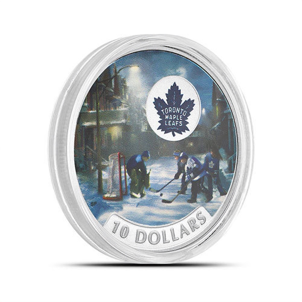 2017 1/2 oz Proof Canadian Silver Passion to Play: Toronto Maple Leafs Coin (Box)