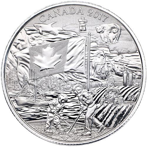 2017 1/4 oz Canadian Silver The Spirit of Canada Coin (BU)