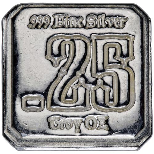 1/4 oz Standard Finish Suns of Liberty Silver Square (New)