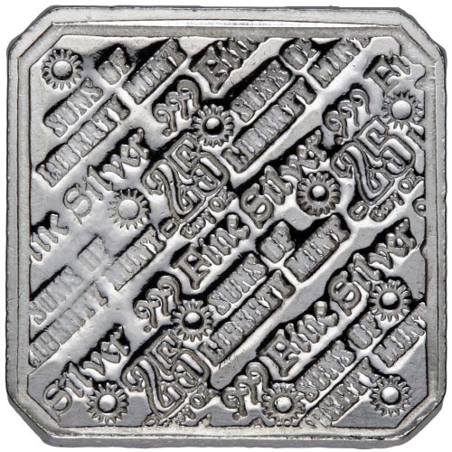 1/4 oz Standard Finish Suns of Liberty Silver Square (New)