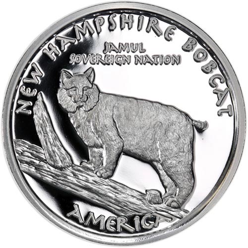 2016 1 oz Proof New Hampshire Abenaki Bobcat Silver Coin