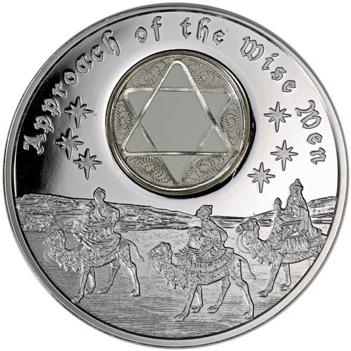 2016 1 oz Niue Silver Approach of the Wise Men 6-Pointed Star Coin (Box + CoA)