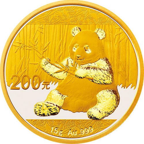 2017 15 Gram Chinese Gold Panda Coin (BU)
