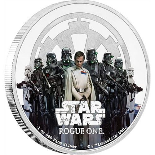 2017 1 oz Niue Silver Star Wars Rogue One The Empire Proof Coin (Box + CoA)