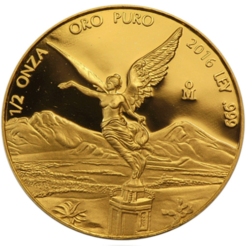 2016 1/2 oz Mexican Gold Libertad Coin (BU)