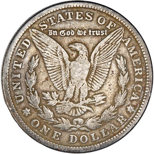Morgan Silver Dollar Coin (1921, Fine)