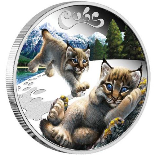 2016 1/2 oz Australian Cub Series Lynx Proof Silver Coin