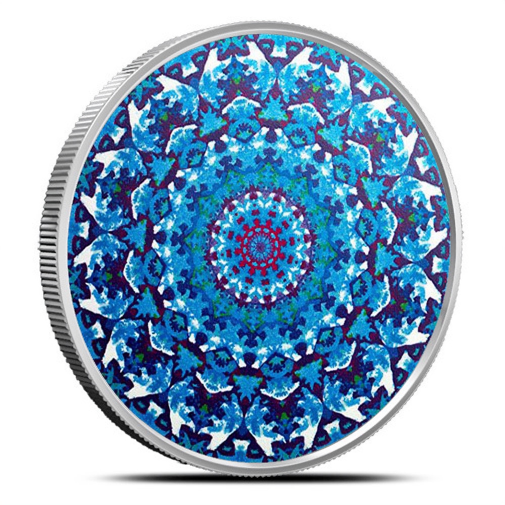 2016 1 oz Proof Canadian Silver Canadiana Kaleidoscope: Polar Bear Coin (Box)