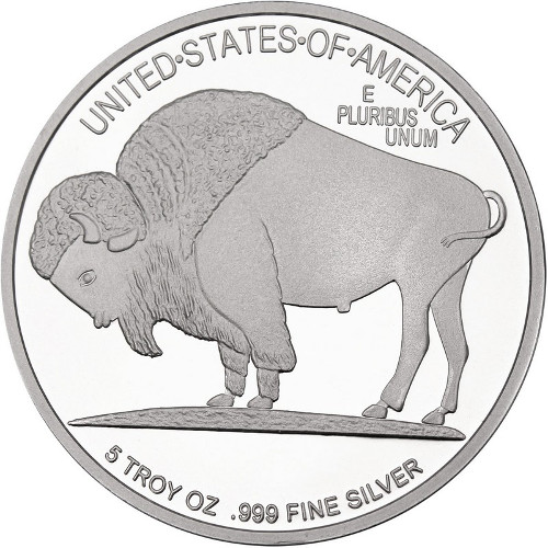 2016 5 oz SilverTowne Buffalo Silver Round (New)