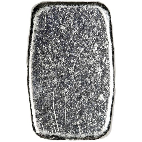 10 Gram Atlantis Skull and Crossbones Hand Poured Silver Bar (New)