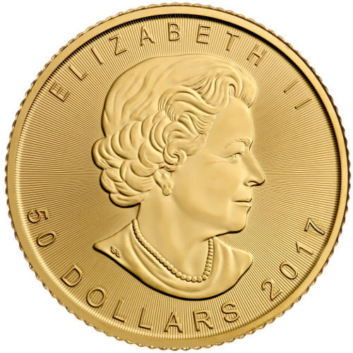 2017 1 oz Canadian Gold Maple Leaf Coin (BU)
