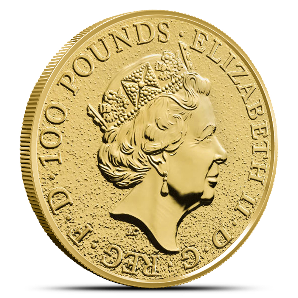 2017 1 oz British Gold Queen's Beast Griffin Coin (BU)