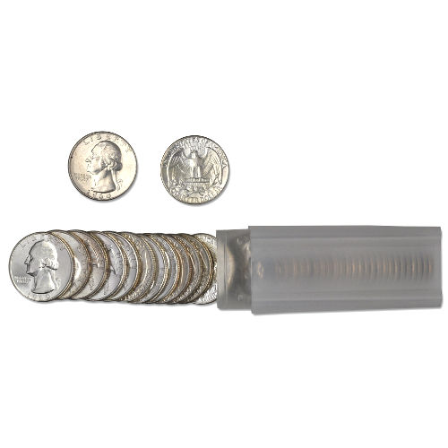 90% Silver Washington Quarters ($10 FV, Circulated)