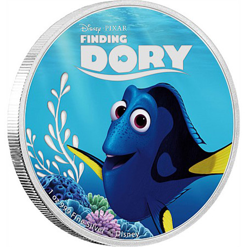 2016 5 oz Niue Silver Disney-Pixar Finding Dory Proof 5-Coin Set (Box + CoA)
