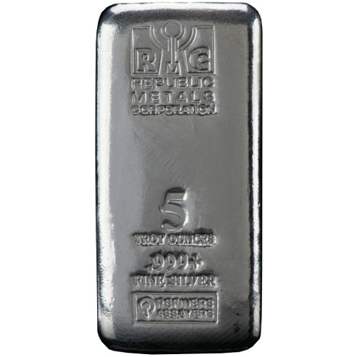 5 oz (RMC) Republic Metals Cast Silver Bar (Secondary Market)
