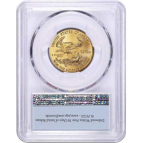 2017 1/2 oz American Gold Eagle Coin PCGS MS69 FS