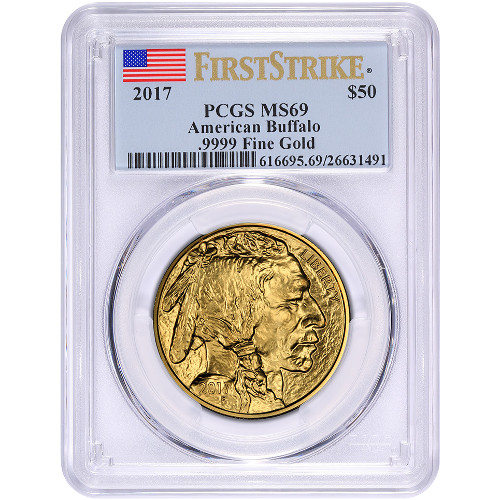 2017 1 oz American Gold Buffalo Coin PCGS MS69 FS