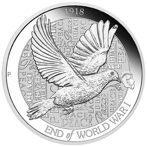 2018 2 oz Australian End of World War I 100th Anniversary Silver Coin (BU)