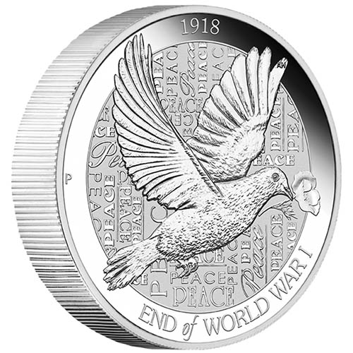 2018 2 oz Australian End of World War I 100th Anniversary Silver Coin (BU)