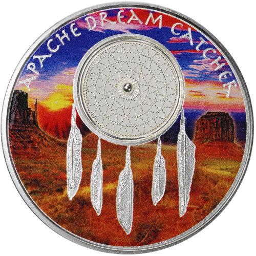 2017 1 oz Niue Silver Apache Dream Catcher Coin (Box + CoA)