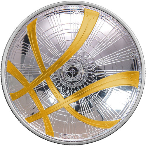 2017 2 oz Proof Tuvalu Marvel's Dr. Strange Silver Coin (Box + CoA)
