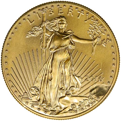 Miscellaneous 1 oz Gold Coin (Cull, Damaged)