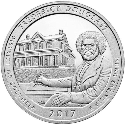 2017 5 oz ATB Frederick Douglass National Historic Site Silver Coin