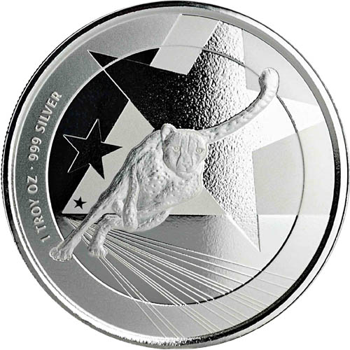 2019 1 oz Cameroon Silver Cheetah Coin (BU)