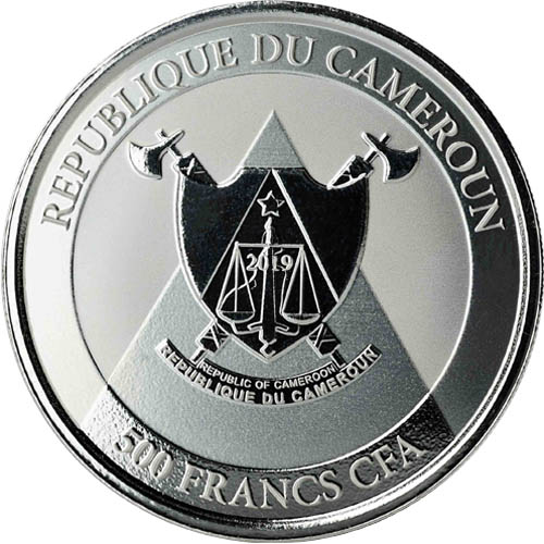 2019 1 oz Cameroon Silver Cheetah Coin (BU)