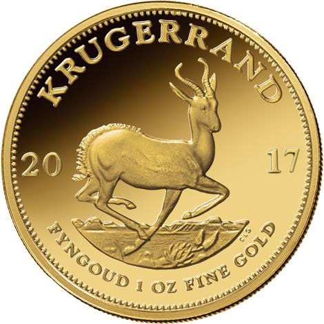 2017 1 oz South African Gold Krugerrand Coin (BU)