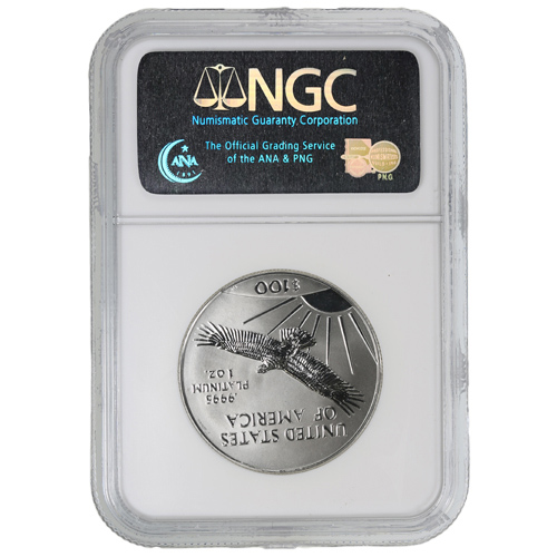 1 oz American Platinum Eagle Coin NGC MS69 (Random Year, Varied Label)