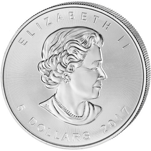 2017 1 oz Canadian Silver Maple Leaf Coin (Gilded, BU)