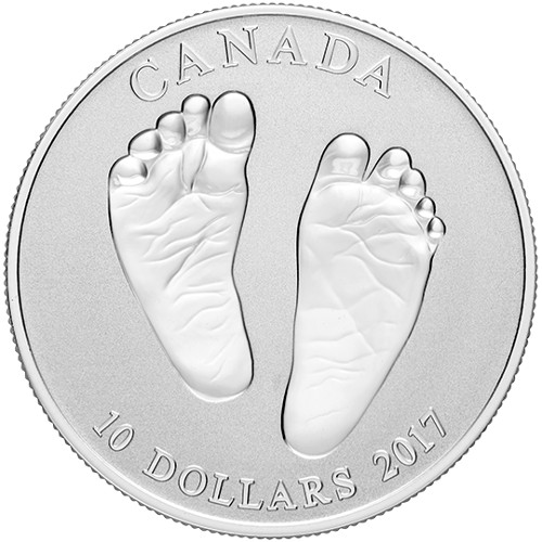 2017 1/2 oz Reverse Proof Canadian Silver Welcome to the World Coin (Box + CoA)