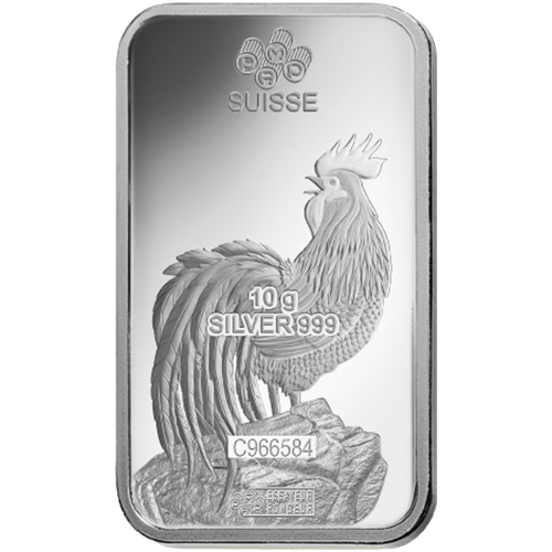 121-10-Gram-PAMP-Suisse-Lunar-Rooster-Silver-Bar-New-w-Assay-4.jpg 10 Gram PAMP Suisse Lunar Rooster Silver Bar (New w/ Assay)