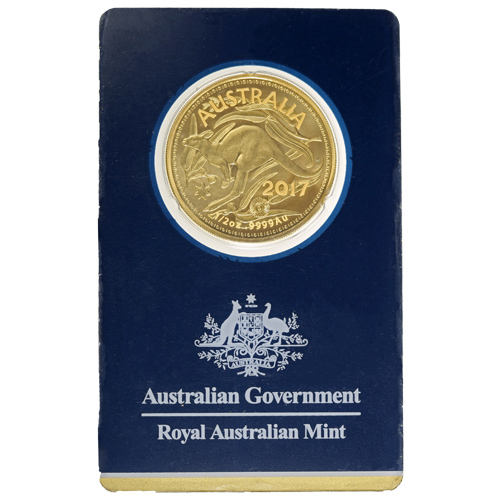 2017 1/2 oz Royal Australian Mint Gold Kangaroo Coin (BU w/ Assay)