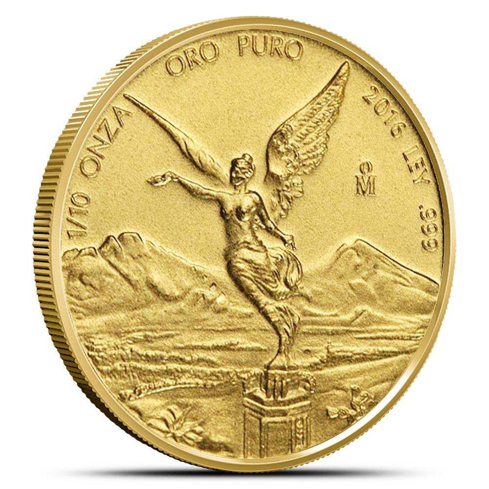 2016 1/10 oz Mexican Gold Libertad (BU)